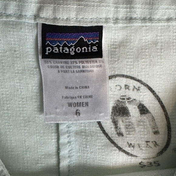 Patagonia Hemp Pima Cotton Seafoam Green A-line Skirt 6 - Picture 3 of 8